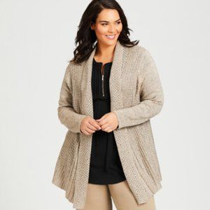 🆕 Shimmer Pleat Open Front Cardigan 18/20